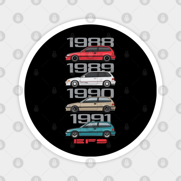 EF Years Magnet by ArtOnWheels